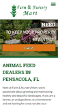 Mobile Screenshot of farmandnurserymartpensacola.com